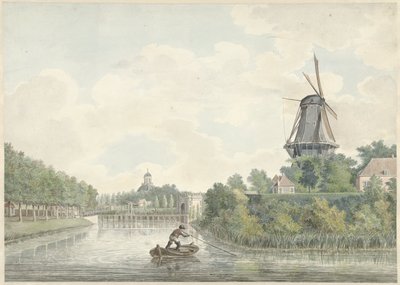 Vue sur les remparts de la ville de Middelburg - Unknown